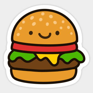 Cute Cheeseburger Sticker